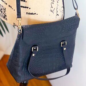 JW HULME Embossed Croc Pattern, Leather Purse NWT